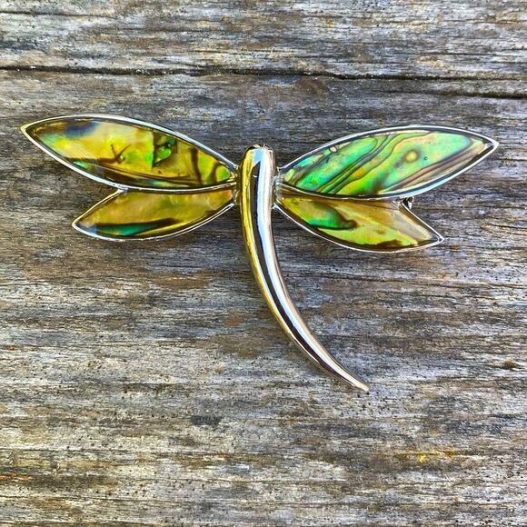 Lia Sophia Multicolored Dragonfly Brooch/Pin. EUC! - Picture 2 of 4